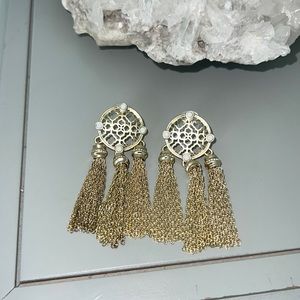 Kendra Scott dream catcher gold earrings